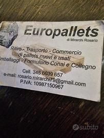 compravendita pallets usati pagamento in contanti 