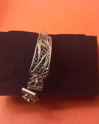 Braccialetto probabile filigrana Argento Vintage