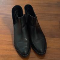 Stivaletto nero pelle