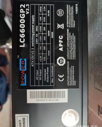 alimentatore PC 600w