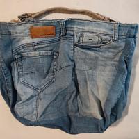 Borsa a spalla in Jeans Artigianale - Pezzo Unico 