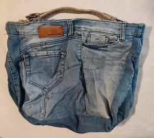 Borsa a spalla in Jeans Artigianale - Pezzo Unico 