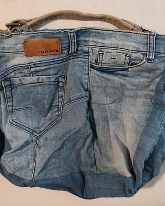 Borsa a spalla in Jeans Artigianale - Pezzo Unico 