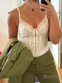 Completo giacca e pantalone verde oliva tg. 48