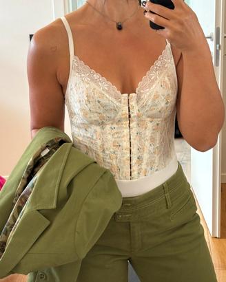 Completo giacca e pantalone verde oliva tg. 48