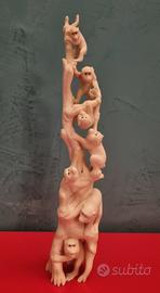 Okimono scultura giapponese periodo Meiji