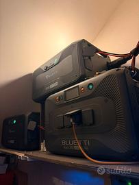 Bluetti apex 300 piu due batterie b300 e hub d1