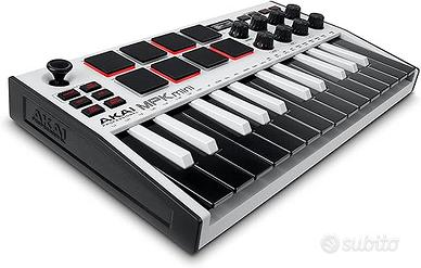 Akai MPK Mini MK3 bianca tastiera MIDI USB 25 tast
