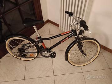bici bambina/o riverside 500 nera e rosa telaio 20