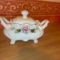 Zuppiera porcellana capo di monte