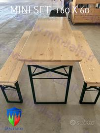 40 Set Birreria 160 x 60 Vern. Ignifuga Naturale