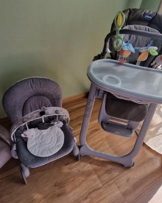Set Chicco Coordinato - Seggiolone, poltrona e sdr