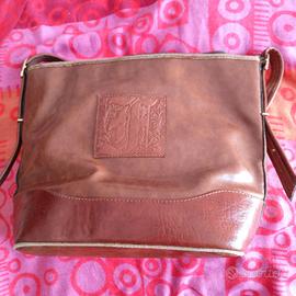 Borsa vintage Forest in vera pelle