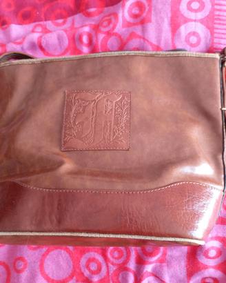 Borsa vintage Forest in vera pelle