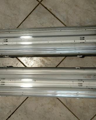 Plafoniere con doppio neon (3 disponibili).