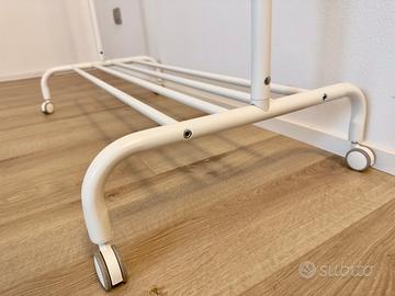 Stand appendiabiti bianco