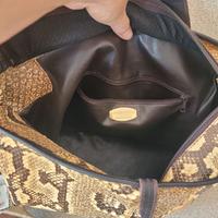 Borsa in pelle di pitone Enrico Pucci