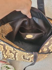 Borsa in pelle di pitone Enrico Pucci