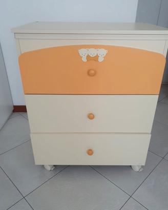 Fasciatoio MIBB con vasca bagnetto