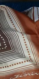 Foulard fiorini marrone