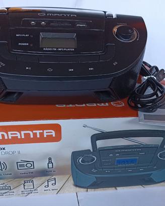 Manta Drop II Boombox MM208 - Radio FM Mp3 Player