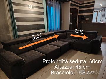 Divano 4 posti angolare