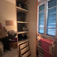 Armadio tre ante specchiato
