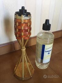 Lampada in bambù per esterni