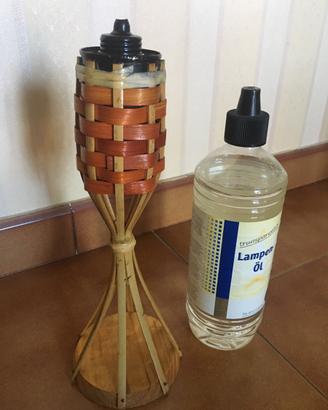 Lampada in bambù per esterni