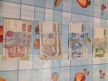 Banconote  della vecchia lira