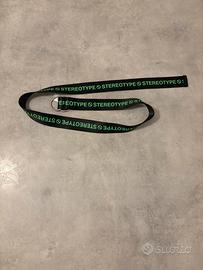 Cintura Alcott Nera Industrial - Scritta Green