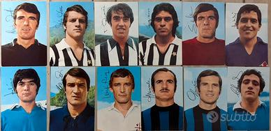 Foto autografate calciatori anni 70