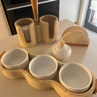 Set tavola corda ceramizzata