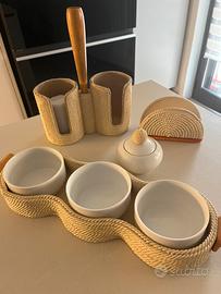 Set tavola corda ceramizzata
