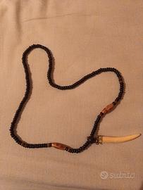 collana con dente di tigre
