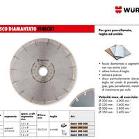 DISCO GRESS DIAM 230 MM WURTH  SMERIGLIATRICE