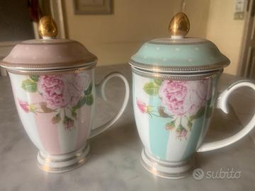 Tazze porcellana Rosso Regale