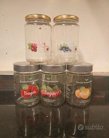  5 barattoli in vetro da 420 gr con tappo a vite