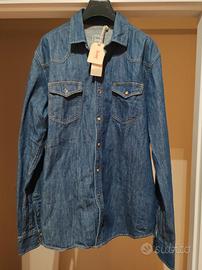 Camicia Vintage55 Denim Western XL nuova con cart
