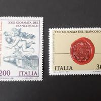 Coppia XXIII Giornata del Francobollo 1981