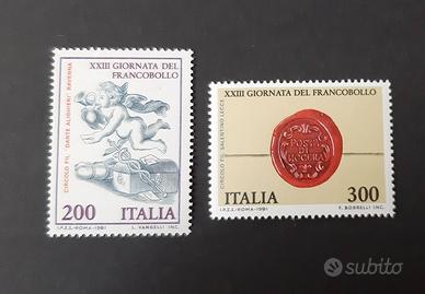 Coppia XXIII Giornata del Francobollo 1981