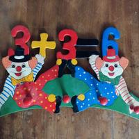 Appendiabiti Da Parete Vintage Bambini Legno Cm 42