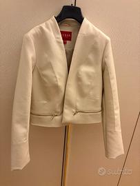 Giubbotto pelle Guess beige