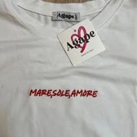 T-Shirt con ricamo 95% cotone