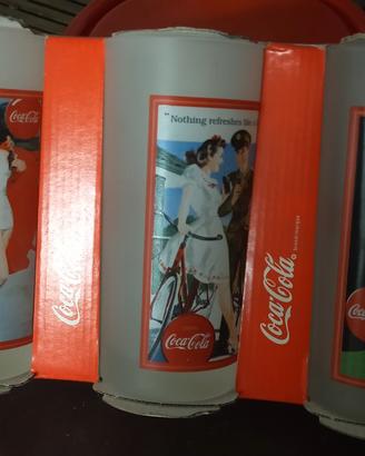 n. 3 bicchieri coca cola da collezione 