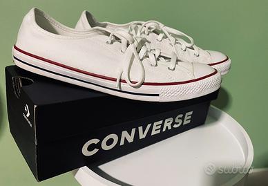 Converse bianche 2025 38 5