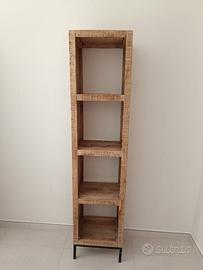 Libreria in legno massello di mango