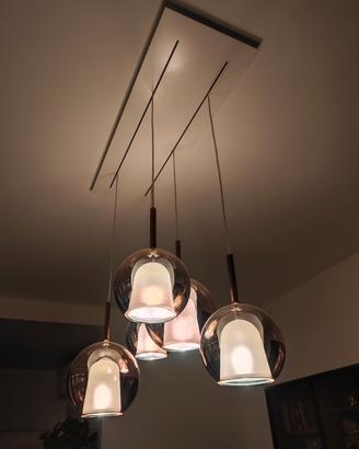 LAMPADARIO SFERE VETRO