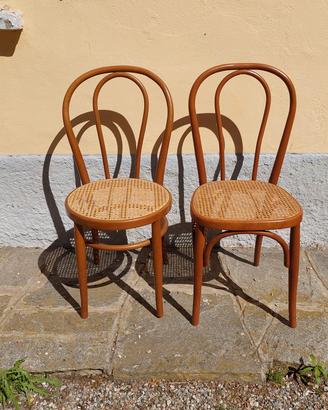 coppia di sedie tipo Thonet
