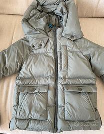 Piumino verde in vera piuma Zara tg 3-4 104cm